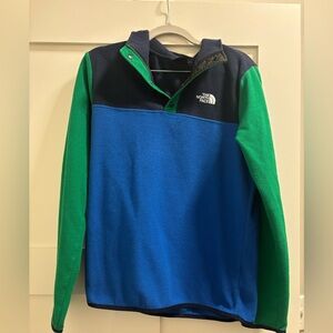 The North Face Boys Blue and Green Sweater